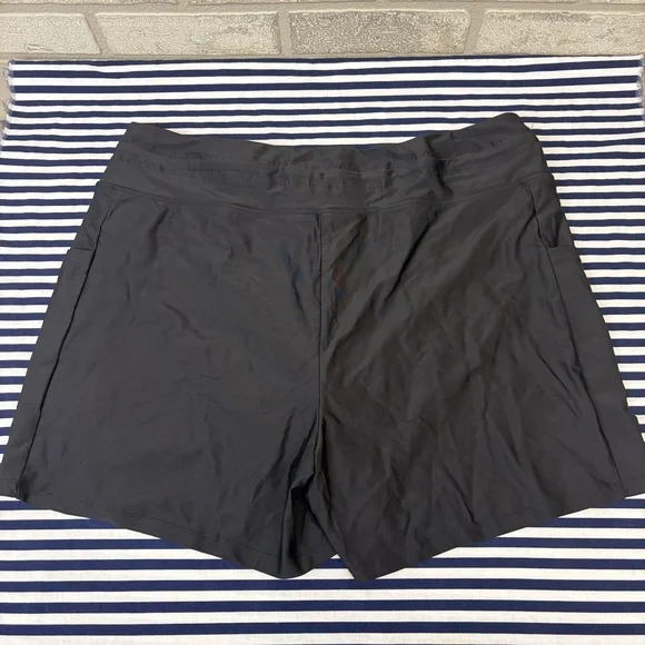 G Gradual Black High Waisted Board Shorts with Pockets Size XL - Picture 5 of 9